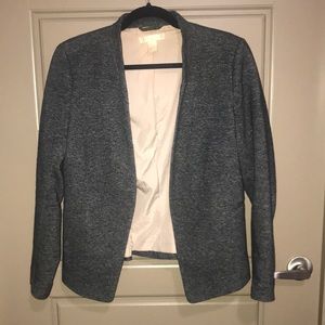 Grey Collarless H&M Blazer - size 10